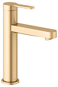 Keuco Ixmo Смеситель для раковины рычажный 130, без д/к и гарнитура для слива, цвет: латунь 59501 253101