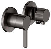 Keuco Edition 400 Смеситель для душа встр., 2 потребителя, с держателем и перекл., цвет:титан черный 51551 351221