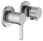 Keuco Edition 400 Смеситель для душа встраив., 2 потреб., с держателем и переключ., цвет:нерж. сталь 51551 211221