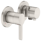 Keuco Edition 400 Смеситель для душа встр., 2 потреб., с держателем и переключателем, цвет: никель 51551 051221