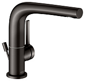 Keuco Edition 400 Смеситель для раковины рычаж. 150, с д/к и гарнитуром слива, цвет: титан черный 51505 350000