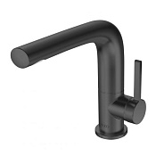 Keuco Edition 400 Смеситель для раковины рычажный 150, с д/к и гарнитуром слива, цвет:хром черный 51505 130000