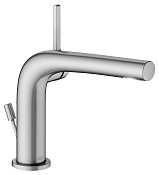 Keuco Edition 400 Смеситель для раковины рыч. 120, с д/к и гарнитуром для слива, цвет:нерж. сталь 51504 210002