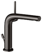 Keuco Edition 400 Смеситель для раковины рычаж. 150, с д/к и гарнитуром слива, цвет: титан черный 51502 350000