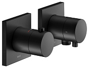 Keuco Edition 11 Смеситель для душа термостатич., 2 потреб., встр., внешняя часть, цвет: черный мат. 51153 371122