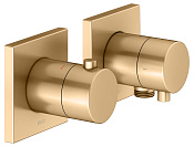 Keuco Edition 11 Смеситель для душа термостатический, 2 потреб., встр., внешняя часть, цвет: латунь 51153 251122