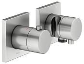 Keuco Edition 11 Смеситель для душа термостатический 2 потреб., встр., внеш. часть, цвет:нерж. сталь 51153 211222