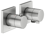 Keuco Edition 11 Смеситель для душа термостатич., 2 потреб., встр., внешняя часть, цвет: нерж. сталь 51153 211122