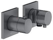 Keuco Edition 11 Смеситель для душа термостат. 3 потребителя, встр., внешняя часть, цвет:хром черный 51153 131232