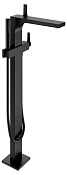Keuco Edition 11 Смеситель для ванны, напольный, ручной душ, шланг, излив 81,7см, цвет: черный мат. 51127 370100