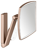 Keuco Kosmetikspiegel Косметическое зеркало подвес., 5ти крат. увелич., подсветка, цвет:красное зол. 17613 299002