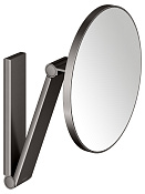 Keuco Kosmetikspiegel Косметическое зеркало подвесное, 5-ти красное увеличение, цвет: титан черный 17612 350000