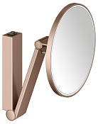 Keuco Kosmetikspiegel Косметическое зеркало подвес., 5ти крат. увелич., подсветка, цвет:красное зол. 17612 299004