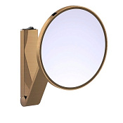 Keuco Kosmetikspiegel Косметическое зеркало подвесное, 5-ти кратное увелич., подсветка, цвет: бронза 17612 039004