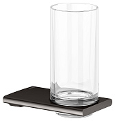 Keuco Edition 400 Держатель стакана, подвесной, в комплекте со стаканом, цвет: титан черный 11550 359000