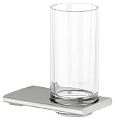 Keuco Edition 400 Держатель стакана, подвесной, в комплекте со стаканом, цвет: нержавеющая сталь 11550 219000