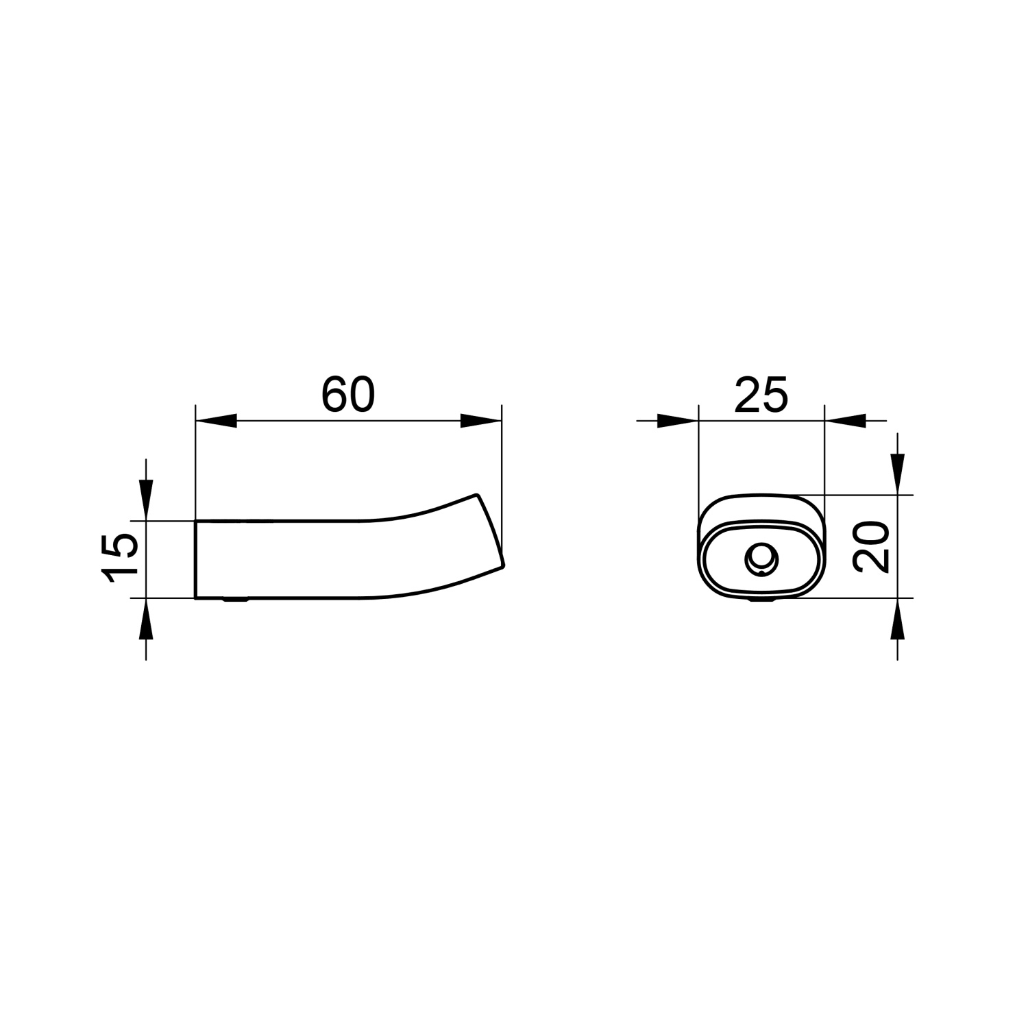 Keuco Edition 400 Крючок для полотенца, подвесной, цвет: латунь 11514 250000