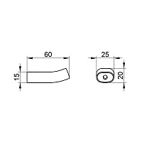 Keuco Edition 400 Крючок для полотенца, подвесной, цвет: латунь 11514 250000