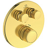 Ideal Standard Ceratherm Navigo Термостат для ванны 2 потребителя, внешняя часть, цвет: brushed gold A7296A2