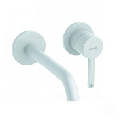 Kludi Nova Fonte Pura Смеситель для раковины встраиваемый, внешняя часть, изл. 18см, цвет: бел. мат. 202445315