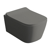 ArtCeram A16 Унитаз подвесной 36x52 см, смыв торнадо, покрытие Saniglaze, цвет: grey olive ASV006 15 00