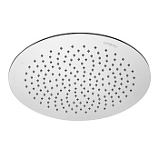 Carimali MySlim Верхний душ без кронштейна d30 см, с 1 видом струи, цвет: нержавеющая сталь SLM0003CRX