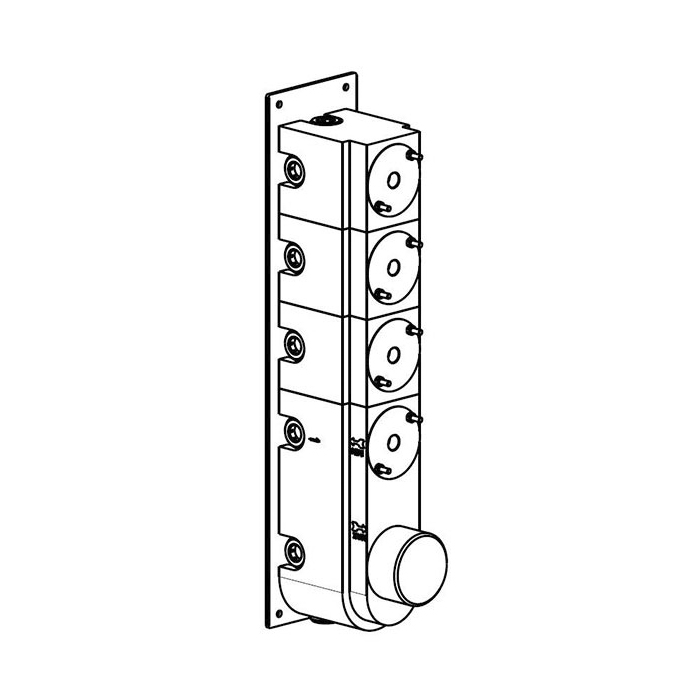 Carimali Colonial Встраиваемая часть для термостатического смесителя на 4 выхода W21048