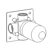 Carimali Colonial Встраиваемая часть дивертора для душа на 3 потока W21802CR