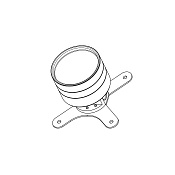 Carimali QTime Встраиваемая часть отдельно стоящей колонны напольного смесителя W7301