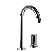 Carimali Still-Oh Смеситель для раковины на 2 отверстия, высота излива 18,6 см, цвет: хром 0-STL0702-CR