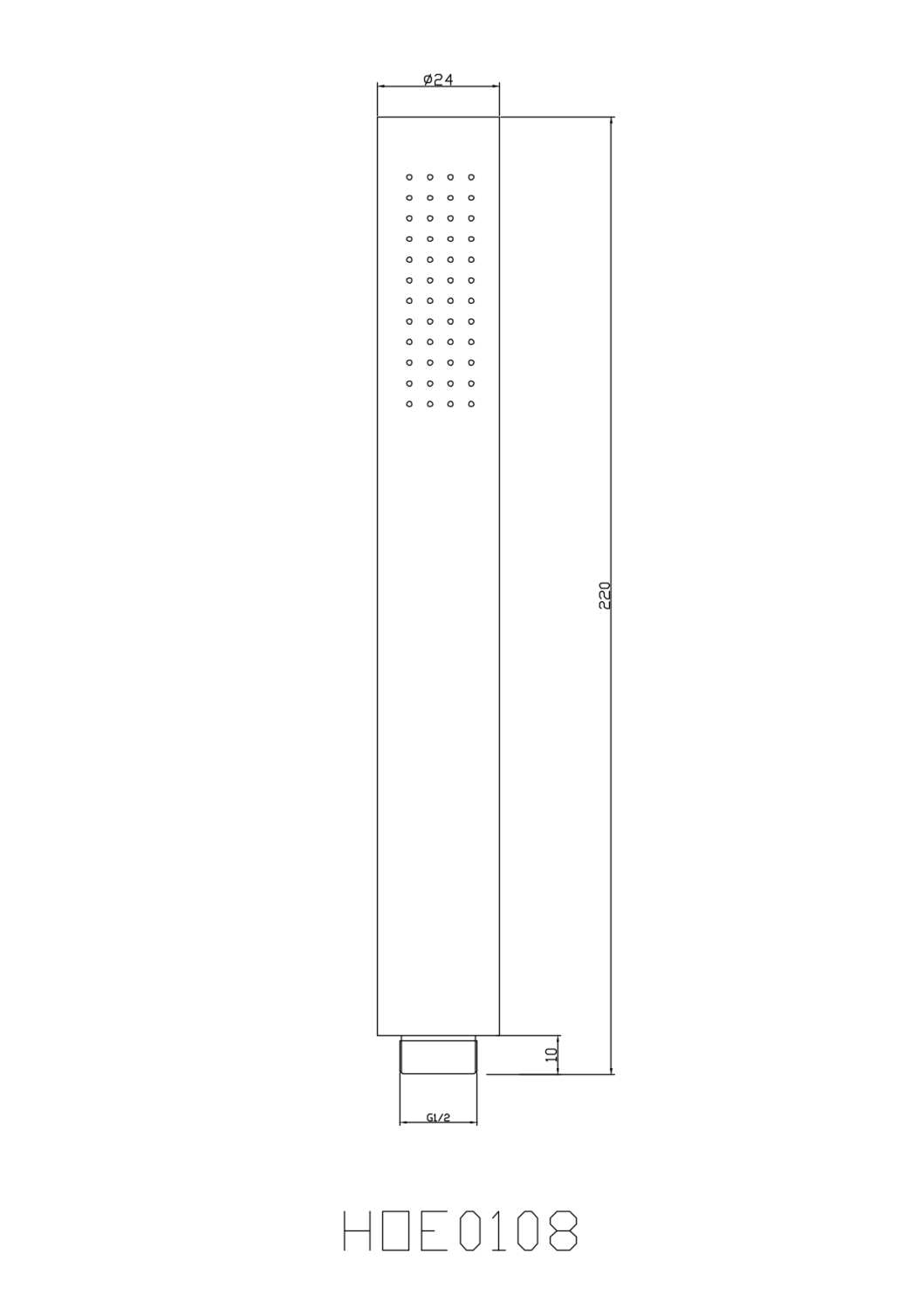 Nemo Ручной душ "палочка", латунь, цвет: chrome NM-0108CR