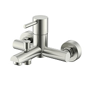 Nemo Round Смеситель для ванны и душа, излив 16,2 см, цвет: brush nickel NM-2355BN