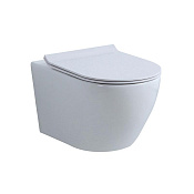 Nemo Унитаз подвесной 53x36 см, смыв торнадо, крышка микролифт, цвет: glossy white 882-2