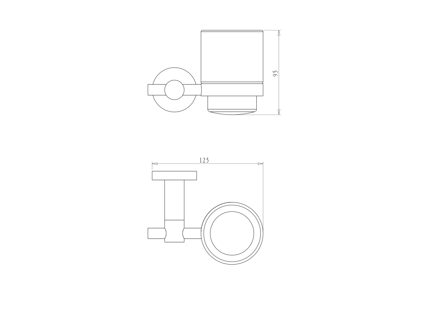 Nemo Стакан для зубных щеток подвесной, керамический, цвет: brush gun metal NM-01021BGM