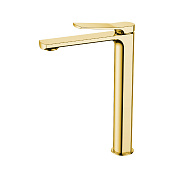 Nemo Prima Смеситель для раковины с донным клапаном, высота излива 24,6 см, цвет: brush gold NM-1312BG