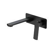 Nemo Prima Смеситель для раковины, д/к, излив 18,5 см, с внутренней частью, цвет: matte black NM-1313-MB
