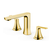 Nemo Prima Смеситель для раковины с донным клапаном, высота излива 11,3 см, цвет: brush gold NM-1315-BG