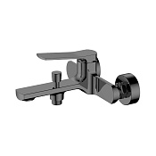 Nemo Prima Смеситель для ванны и душа, излив 19,6 см, цвет: brush gun metal NM-1351-BGM