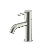 Nemo Round Смеситель для раковины с донным клапаном, высота излива 7,3 см, цвет: brush nickel NM-2311BN