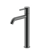 Nemo Round Смеситель для раковины с донным клапаном, высота излива 22,3 см, цвет: brush gun metal NM-2312BGM