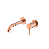 Nemo Round Смеситель для раковины, д/к, излив 20 см, с внутренней частью, цвет: rose gold NM-2313RG