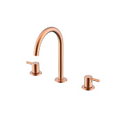 Nemo Round Смеситель для раковины с донным клапаном, высота излива 17,7 см, цвет: rose gold NM-2315RG