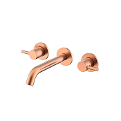 Nemo Round Смеситель для раковины, д/к, излив 18,2 см, с внутренней частью, цвет: rose gold NM-2316RG