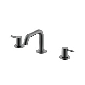 Nemo Round Смеситель для раковины с донным клапаном, высота излива 8,5 см, цвет: brush gun metal NM-2317BGM