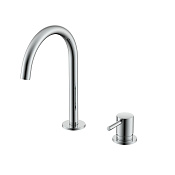 Nemo Round Смеситель для раковины с донным клапаном, высота излива 17,7 см, цвет: chrome NM-2318CR