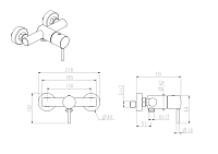 Nemo Round Смеситель для душа, цвет: matte black NM-2341MB