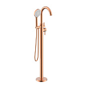 Nemo Round Смеситель для раковины, без д/к, излив 20 см, со скрытой частью, цвет: rose gold NM-2354RG