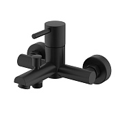 Nemo Round Смеситель для ванны и душа, излив 16,2 см, цвет: matte black NM-2355MB