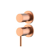 Nemo Round Смеситель для ванны и душа на 3 потребителя, с внутренней частью, цвет: rose gold NM-2357RG