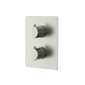 Nemo Round Термостат для ванны и душа на 3 потребителя, с внутренней частью, цвет: brush nickel NM-2359BN